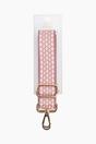 Light Pink Spotted Woven Wide Bag Strap, Image 4 of 4