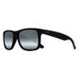 Black Ray-Ban Black Rectangle Rubber Black Silver Mirror Polarized RB4165 Justin, Image 2 of 3