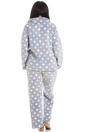 Grey Spot Print Pyjama Set, Image 3 of 5