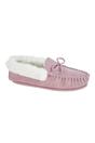 Pink Suede Emily Moccasin Slippers, Image 1 of 2