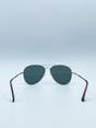 Khaki Gold Frame Aviators with Khaki Lenses, Image 4 of 4
