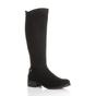Black Low Heel Calf Riding Boots, Image 1 of 6