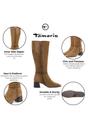 Brown Tamaris Brown Tamaris Womens Camel Heel Riding Boots, Image 2 of 7