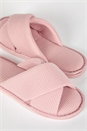 PINK Waffle Cross Over Slipper, Image 3 of 4