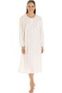 Beige Camille Lingerie Beige Polka Dot Nightdress, Image 1 of 5