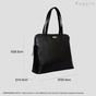  'EVA' Croc Embossed Real Leather Designer Unlined Tote Bag, Image 4 of 4