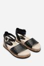 Black Where's That From Black Banyan Double Strap Flatform Sandal, Image 4 of 6