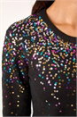 Black Sparkly Sprinkle Knit Jumper, Image 5 of 6