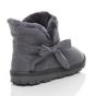 Grey AJVANI Grey Faux Fur Lined Ankle Boots Slippers, Image 4 of 6