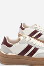 Grey 'Brisa' Platform Lace Up Trainers with Side Stripes, Image 6 of 8
