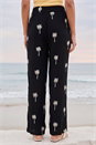 Black Sequin Palm Tree Trouser, Image 3 of 4