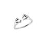 Silver Heart With Hands Ring in Sterling Silver, Image 1 of 1
