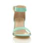 Mint AJVANI Mint Mid Block Heel Ankle Strap Sandals, Image 6 of 6