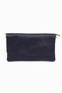Navy Blue Italian Leather Clutch Bag, Image 1 of 3