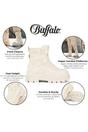 White Womens Combat High Ankle Boots-ASPHA-COM, Image 3 of 7