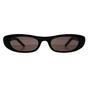 Black Saint Laurent Black Rectangle Shiny Black Grey SL557, Image 1 of 3
