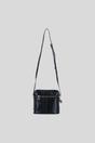 Black Genuine Leather Crossbody Bag with Adjustable Strap, Image 4 of 5