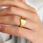 Gold Spero Gold Multiple Bar Layered Rectangular Sterling Silver Ring, Image 2 of 3