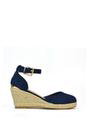 Navy 'Forest' Closed Toe Espadrille Wedge Heel Sandals, Image 1 of 5