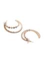 Gold Multi colored Hoop Earrings, Image 3 of 4