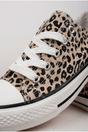 Multi Pearl Canvas Lace Up Low Trainers, Image 3 of 5