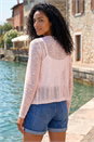 Pink Lightweight Knitted Shrug, Image 3 of 4