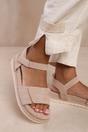 Camel Corfu Velcro Double Strap Footbed Sandals, Image 2 of 2