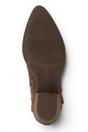 Brown Suede Leather Cowboy Western Ankle Boots, Image 8 of 8