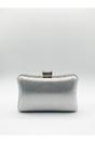 Silver Silver Diamante Clutch Bag, Image 3 of 6