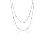 Silver Dorissa Multicolour Sterling Silver Beaded Double Necklace, Image 1 of 4