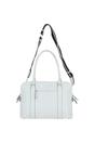 White Ashwood Leather White 'Cuore di Cuoio' 3 Section Large Leather Handbag, Image 4 of 4