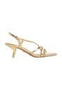 Gold Lendacan Strappy Kitten Heel Sandals, Image 1 of 4