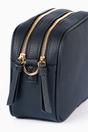 Navy Blue Faux Leather Crossbody Camera Bag, Image 2 of 2