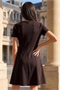 Chocolate Petite Ponte Dress, Image 3 of 4