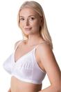 White Womens Soft Cup Non-Wired Bra, Image 3 of 5