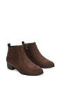Brown 'Melodie' Zip Up Cowboy Ankle Boots With Low Block Heel, Image 5 of 6