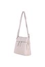 Light Pink 'Mourne' Sleek Real Leather Shoulder Bag, Image 3 of 5