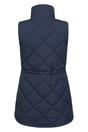 Navy Rye Quilted Long Length Gilet, Image 2 of 5