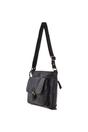 Black Real Leather Vintage Medium  Shoulder Bag, Image 2 of 4