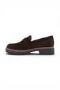 Brown Suede Leather Loafer Casual Shoes, Image 4 of 8