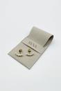 Gold Heart Pearl Earrings, Image 1 of 3