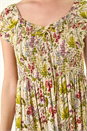 Stone Floral Print Tiered Maxi Dress, Image 6 of 6