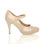 Natural High Heel Mary Jane CourtShoes, Image 2 of 5