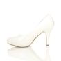 White High Heel Court Shoes, Image 3 of 6