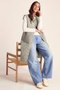 Beige Jena Relaxed Fit Long Insulated Gilet, Image 2 of 6