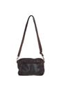 Dark Brown Real Leather Vintage Cross Body Bag, Image 2 of 5