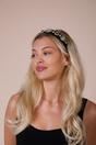 Black Heart Embellished Headband, Image 3 of 5