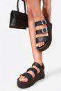 Elora Triple Buckle Flat Sandals, Image 1 of 8