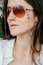 Gold Evil Eye Cross Reading Glasses Lanyard, Image 1 of 2