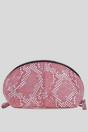 Pink 'Philippa' Real Leather Makeup Bag, Image 3 of 4